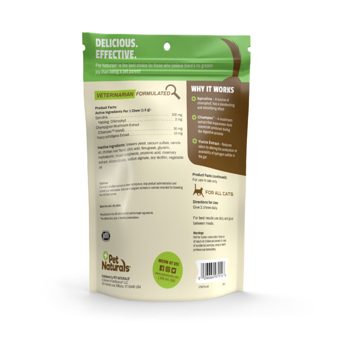 Pet Naturals Cat Clean Scat Soft Chews 45 Count