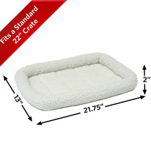 MidWest Homes for Pets QuietTime Bolster Dog Bed White 1ea/14in X 22in.