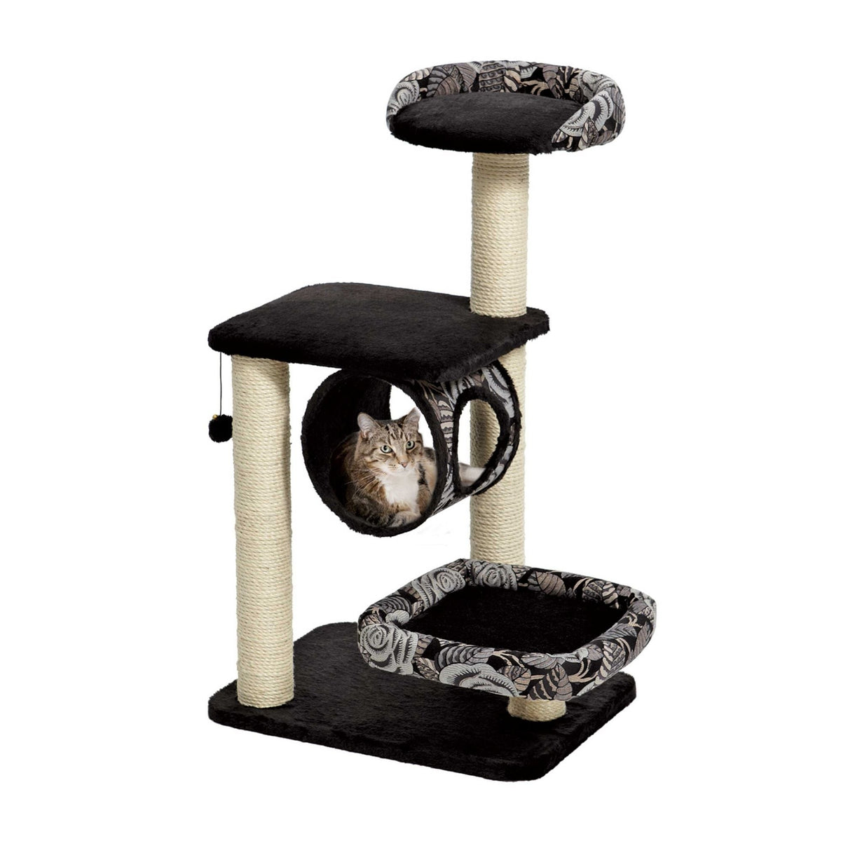MidWest Homes for Pets feline Nuvo Cat Tree Escapade Black 1ea/44in.
