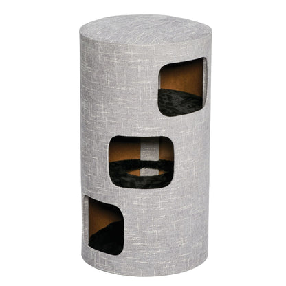MidWest Homes for Pets feline Nuvo Nova Cat Furniture Silver 1ea/30in.