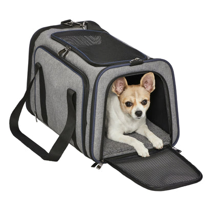 MidWest Homes for Pets Duffy Expandable Dog Carrier Gray 1ea/LG