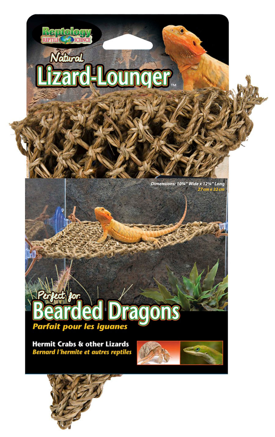 Penn-Plax Corner Lizard Lounger Climbing and Resting Mat Brown 15 In X 8 In, Small