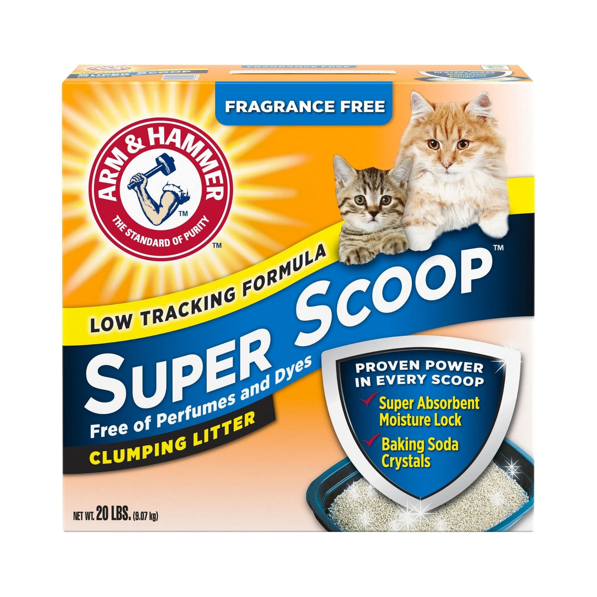 Arm & Hammer Super Scoop Clumping Unscented Cat Litter 1ea/20 lb