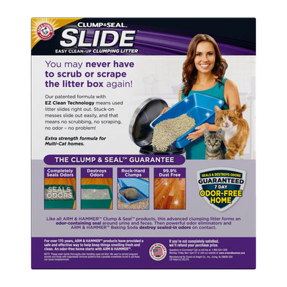 Arm & Hammer Clump & Seal Slide Multi-Cat Cat Litter 1ea/28 lb