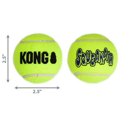KONG SqueakAir Tennis Balls Dog Toy Medium 6pk