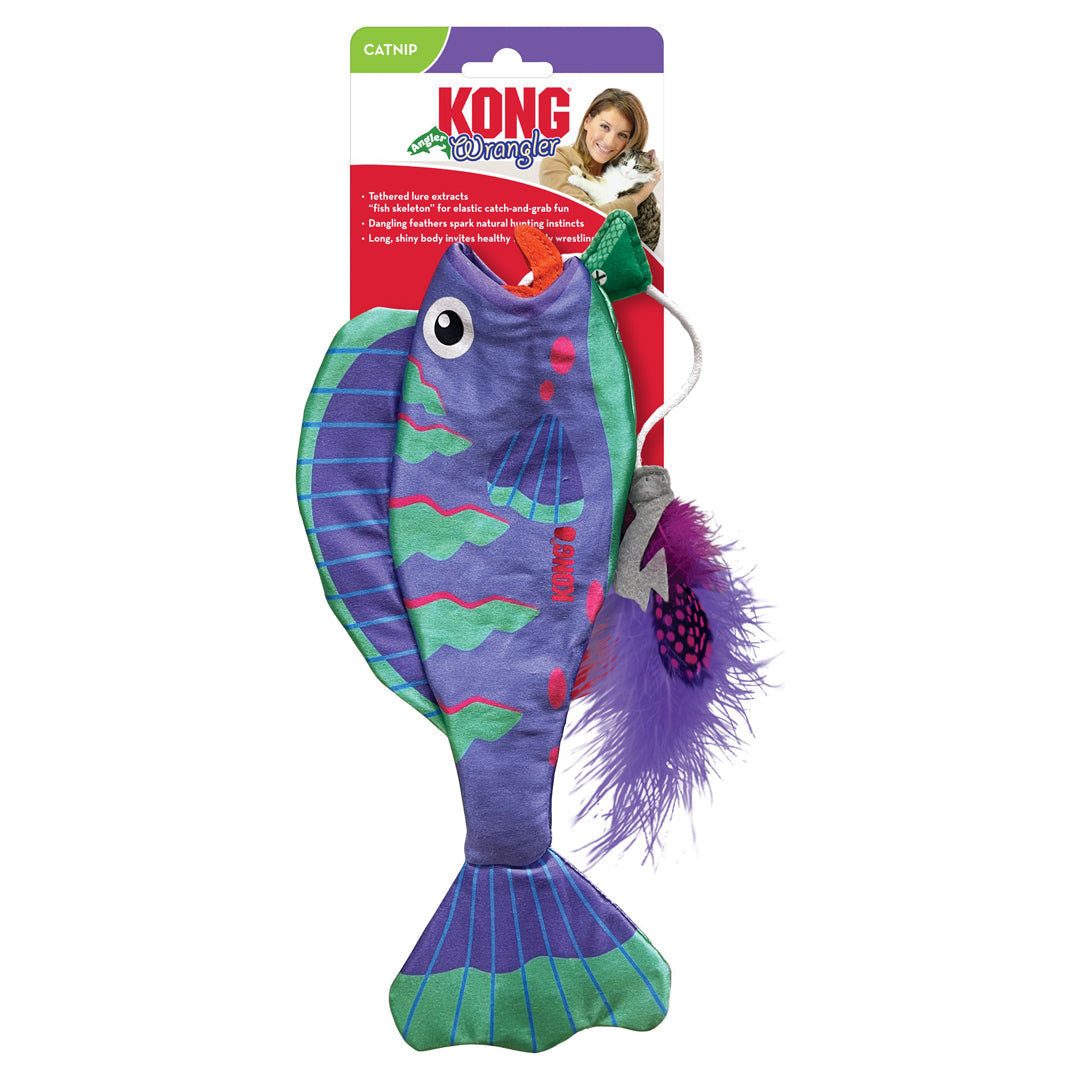 KONG Wrangler Angler Fish Cat Toy Assorted