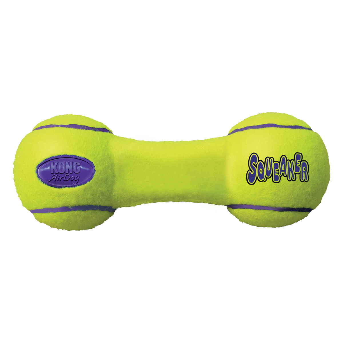 KONG AirDog Squeaking Tennis Dumbbell Dog Toy Small