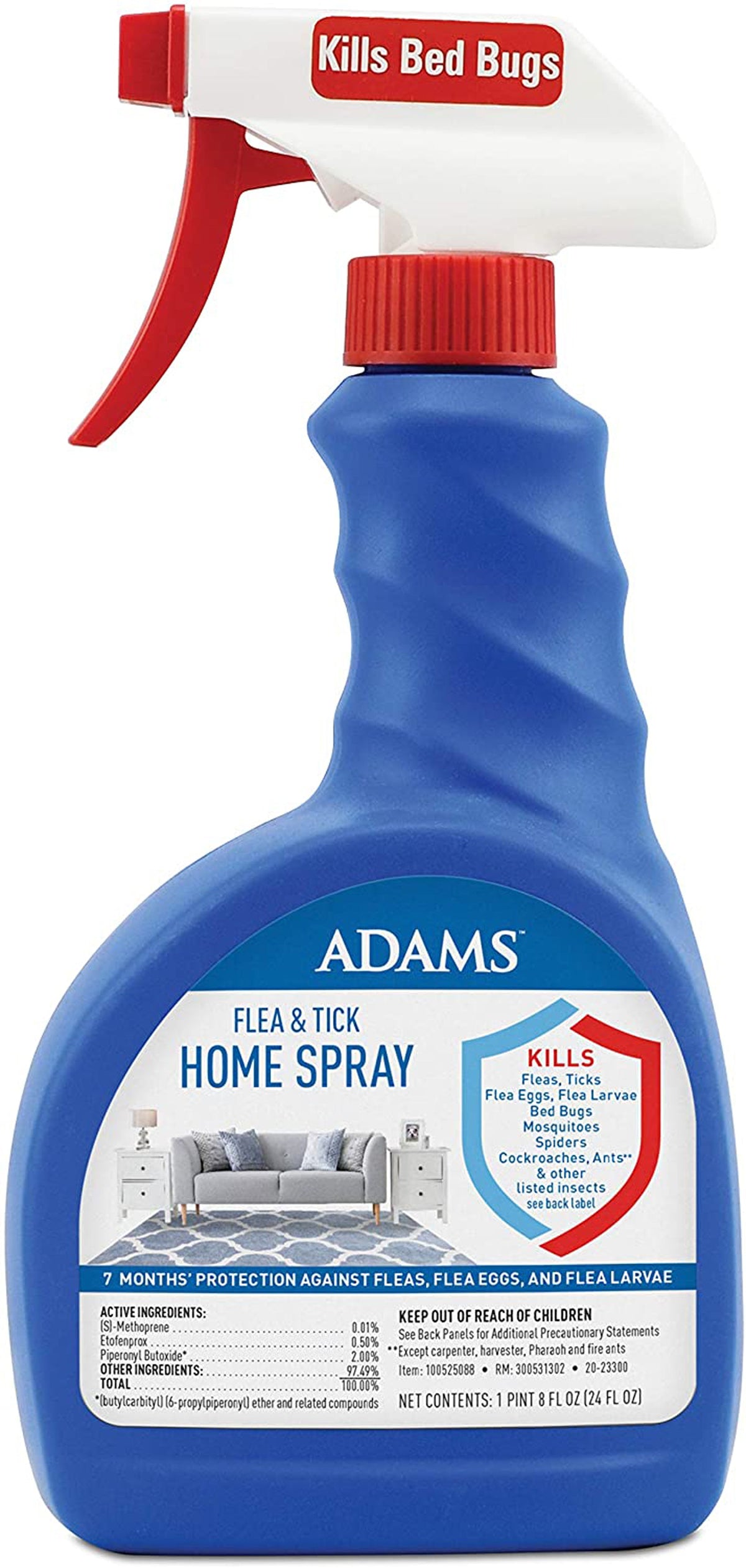 Adams Flea & Tick Home Spray 24oz