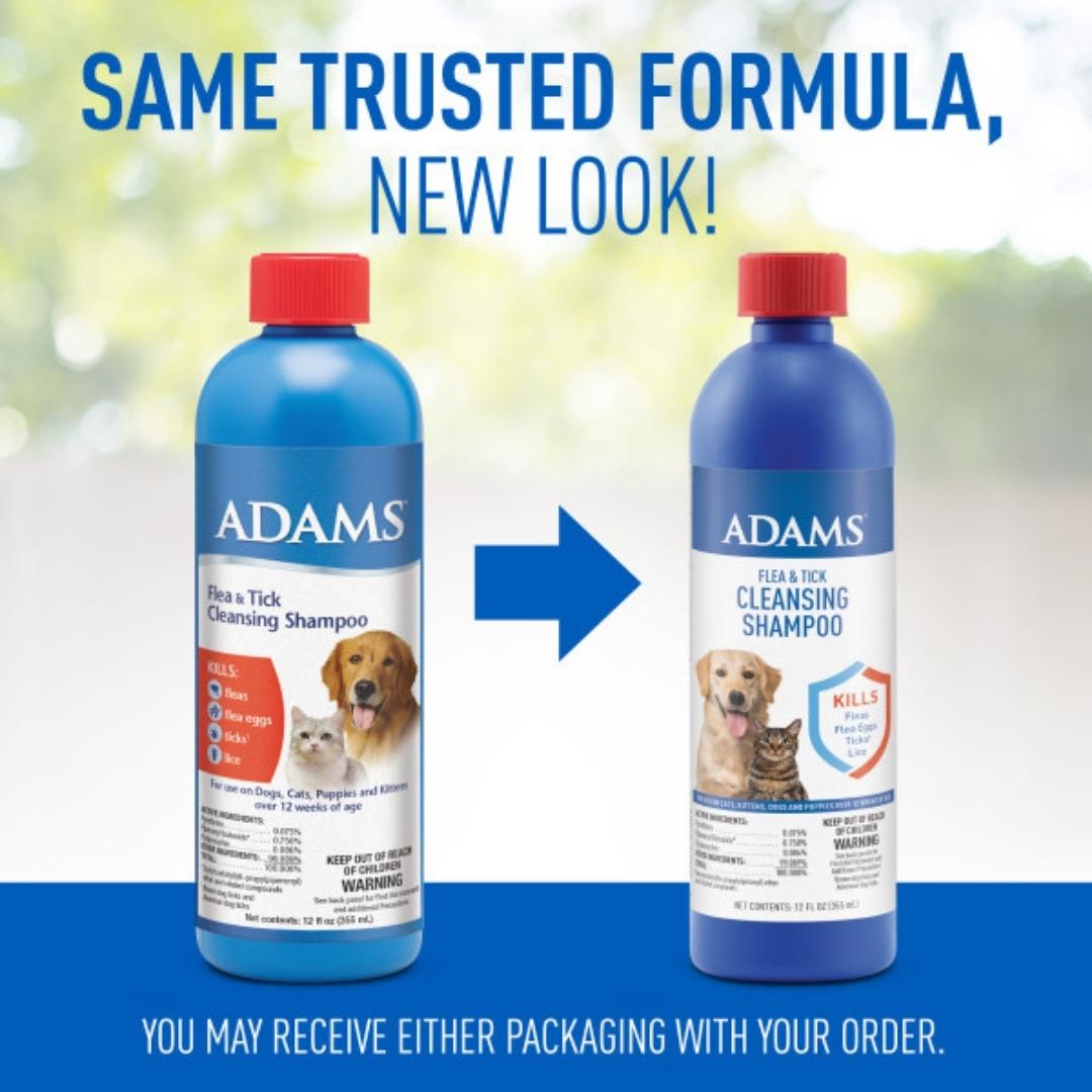 Adams Flea & Tick Cleansing Shampoo 12oz