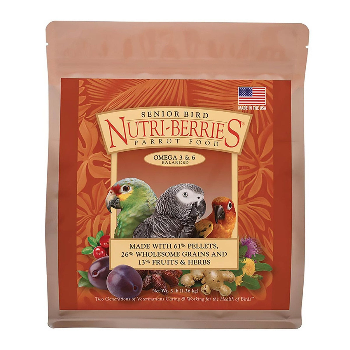 Lafeber Company Senior Bird Nutri-Berries Parrot Food 1ea/3 lb