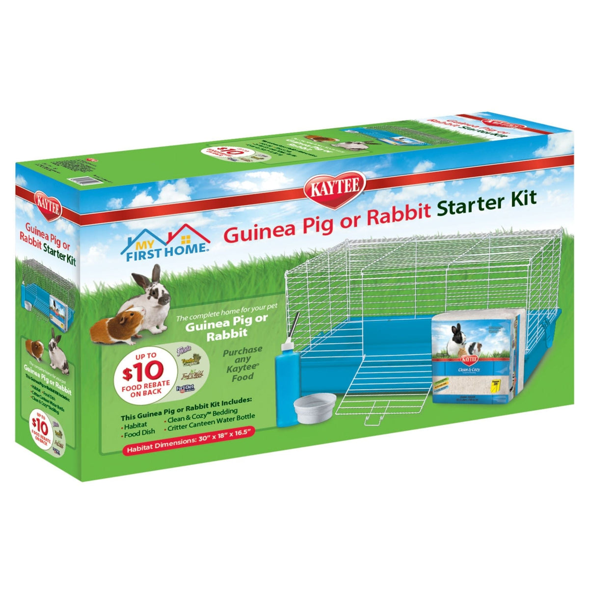Kaytee My First Home Guinea Pig or Rabbit Starter Kit 1ea/30in. X 18in. X 16.5in.
