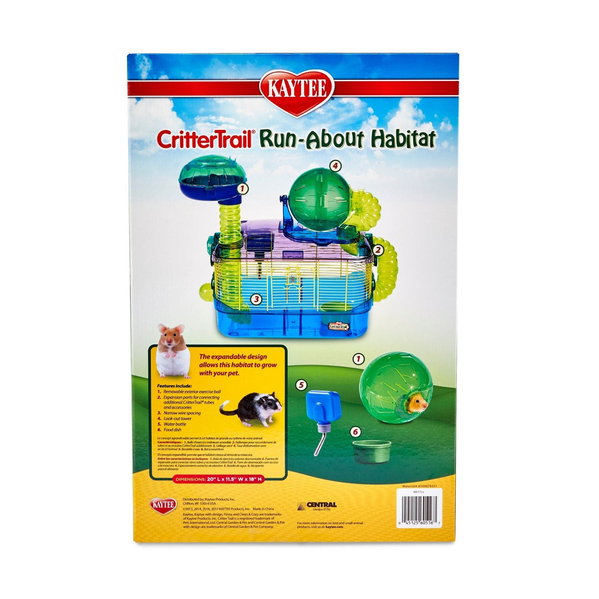 Kaytee CritterTrail Habitat Z Run-About 1ea