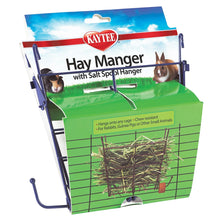 Kaytee Hay Manger Feeder With Salt Hanger Assorted 1ea/4in. X 8in. X 7.25in.
