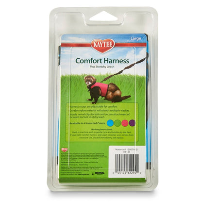 Kaytee Comfort Harness & Stretchy Leash Assorted 1ea/Large