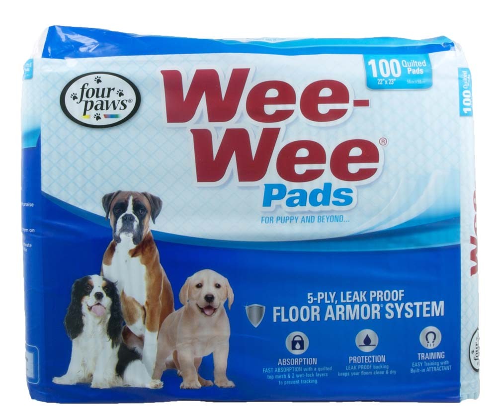 Four Paws Wee Wee Pad Brick Bag 100pk