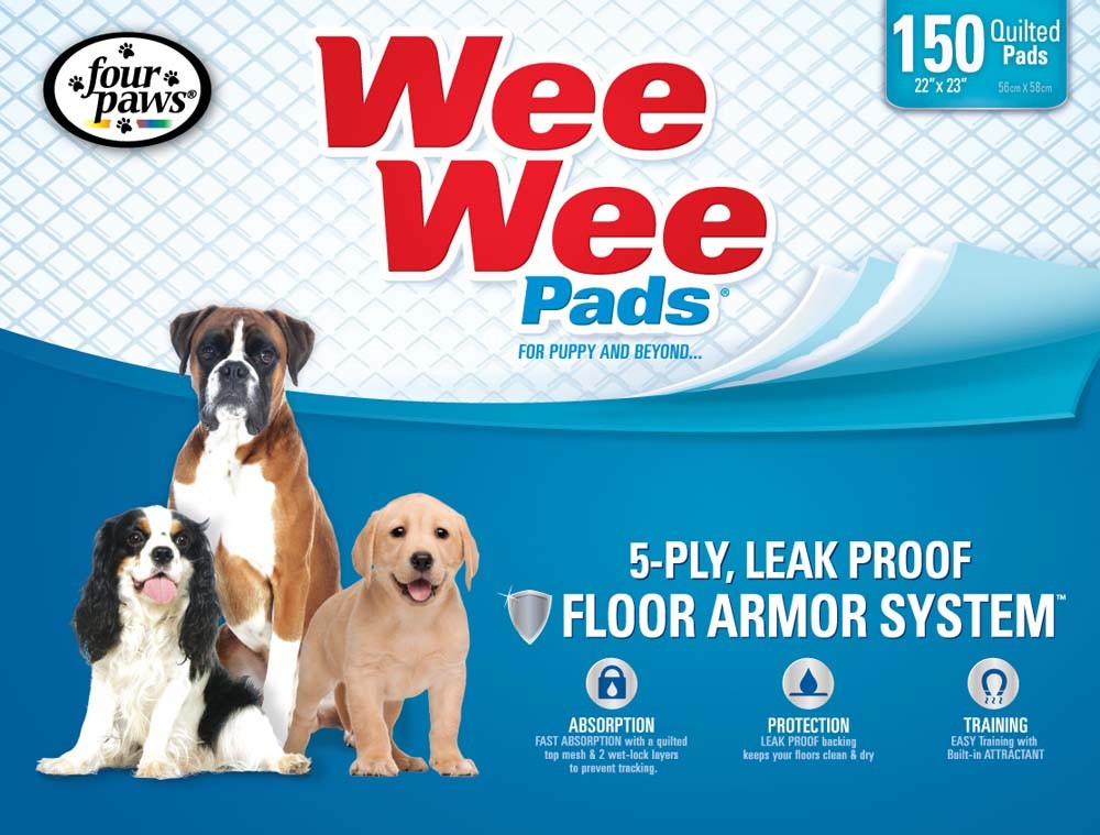 Four Paws Wee Wee Pads Bulk 150pk