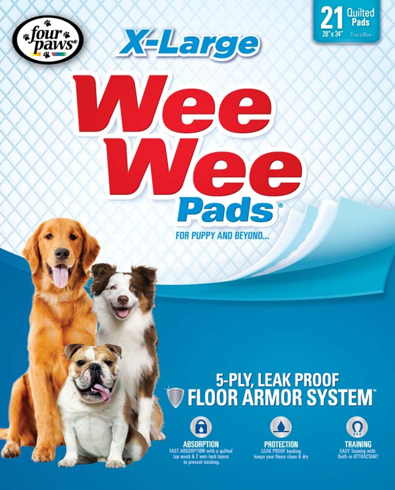 Four Paws Wee Wee Pads X-Large Pad 21pk