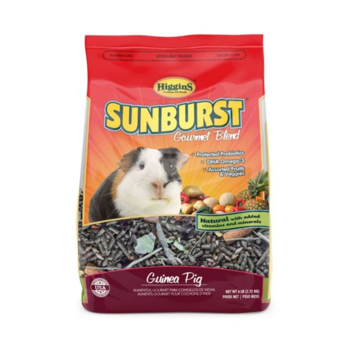 Higgins Sunburst Gourmet Blend Guinea Pig 6 Lb