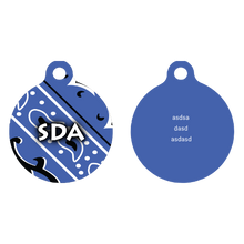 Bandana Blue HD Dog ID Tag