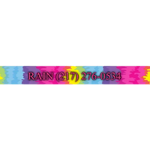 Personalized Rainbow Tie Dye Dog Collar