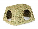 Prevue Pet Products Grass Hut for Small Animals Natural; Mat Green Medium
