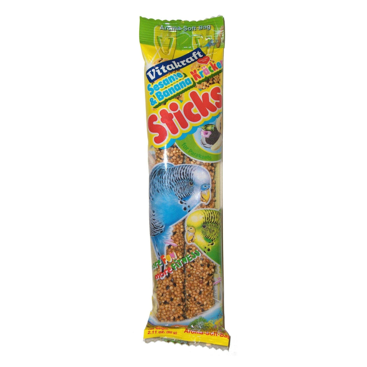 Vitakraft Crunch Sticks Sesame & Banana Flavor Parakeet Treat 1ea/2.11oz., 2 ct