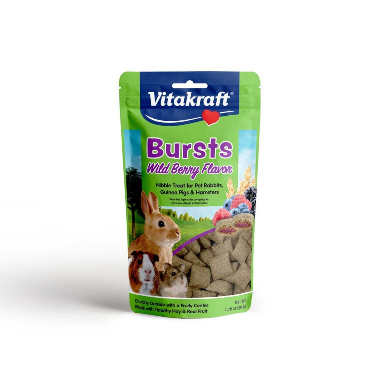 Vitakraft Bursts Wild Berry Flavor Treat for Small Animals 1ea/1.76oz.
