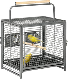 18" Heavy Duty Iron Travel Bird Cage Carrier