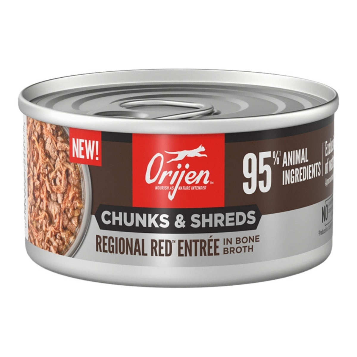 Orijen Cat Grain Free Chunks And Shreds Regional Red 3oz. (Case of 24)