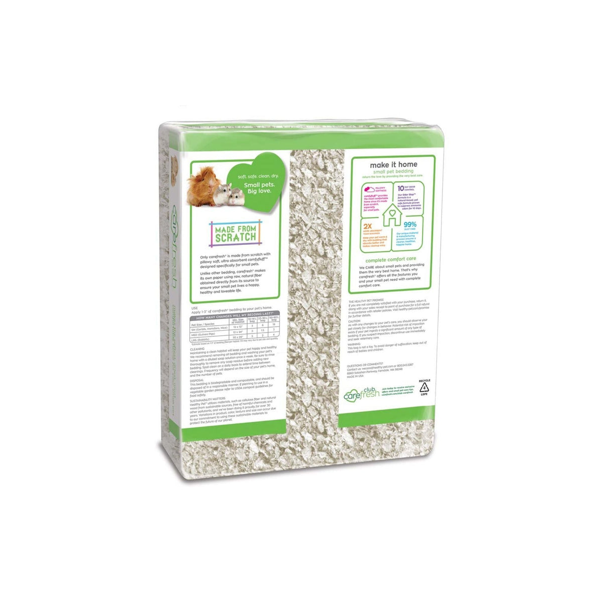 CareFRESH Complete Comfort Small Pet Bedding White 1ea/50 l