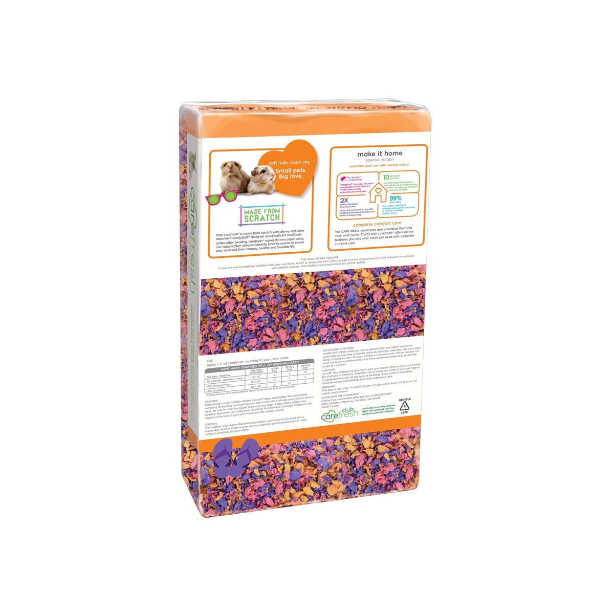 CareFRESH Special Edition Small Animal Bedding Beach Party 1ea/23 l