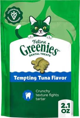 Greenies FELINE GREENIES Tempting Tuna Flavored Dental Treats