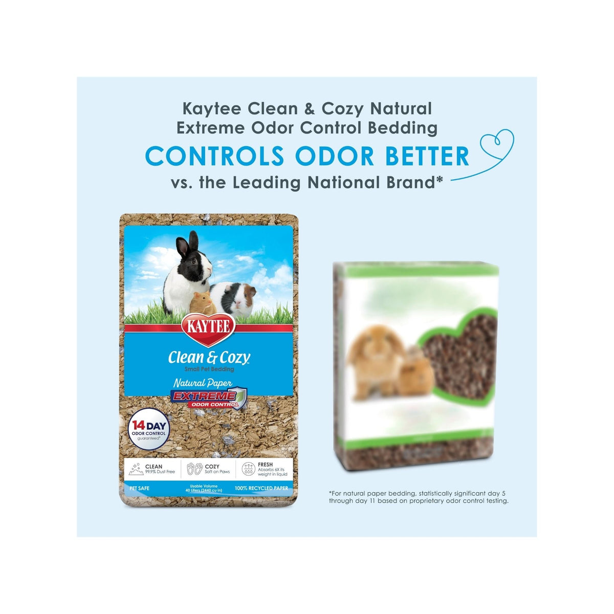 Kaytee Clean & Cozy Natural Paper with Extreme Odor Control Bedding 1ea/24.6 l
