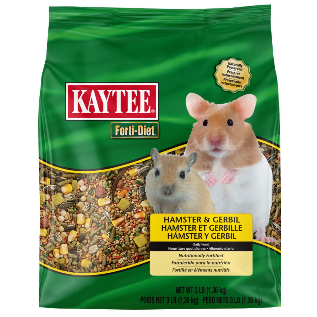Kaytee Forti-Diet Hamster & Gerbil Food 1ea/3 lb