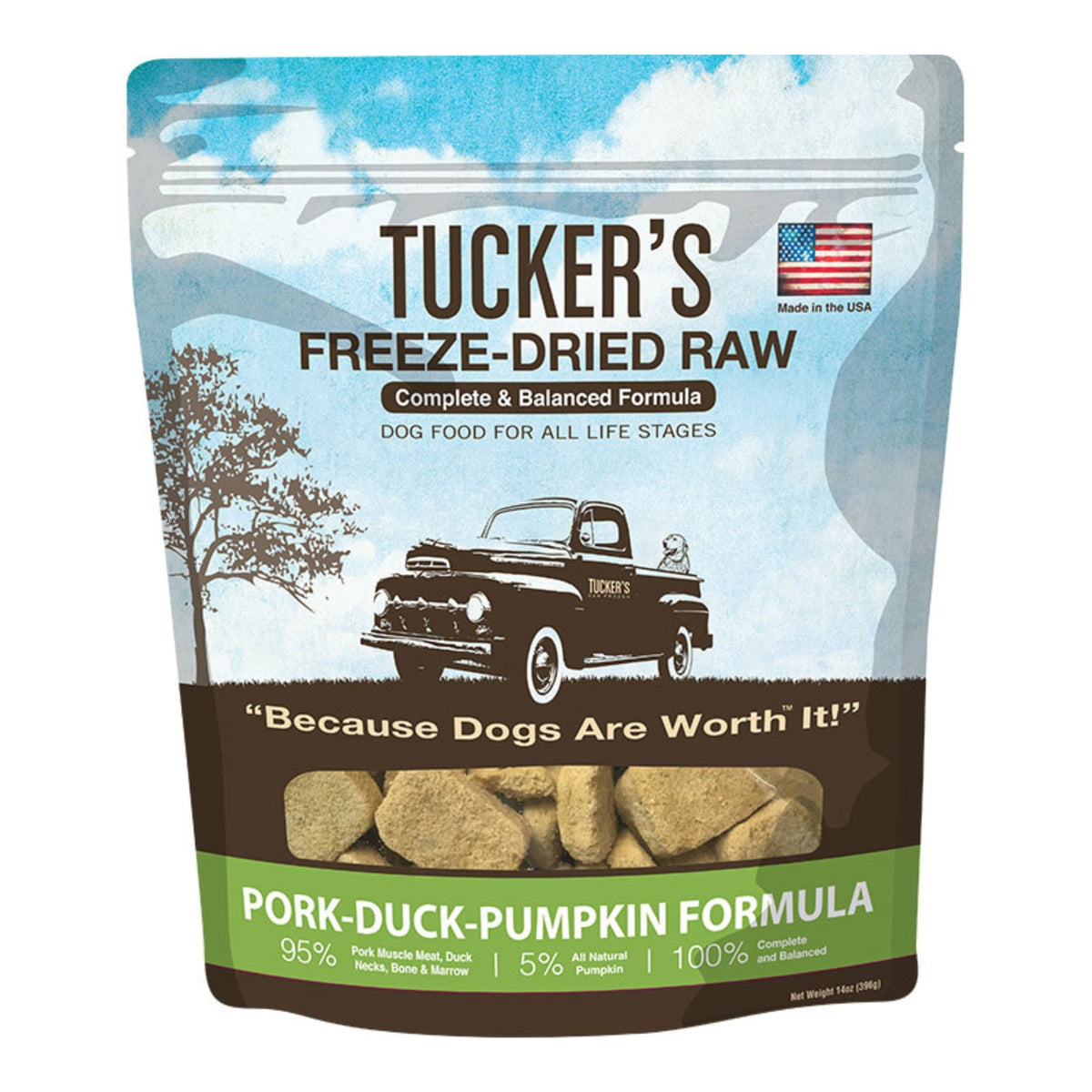 Tuckers Pork-Duck-Pumpkin 14 oz.