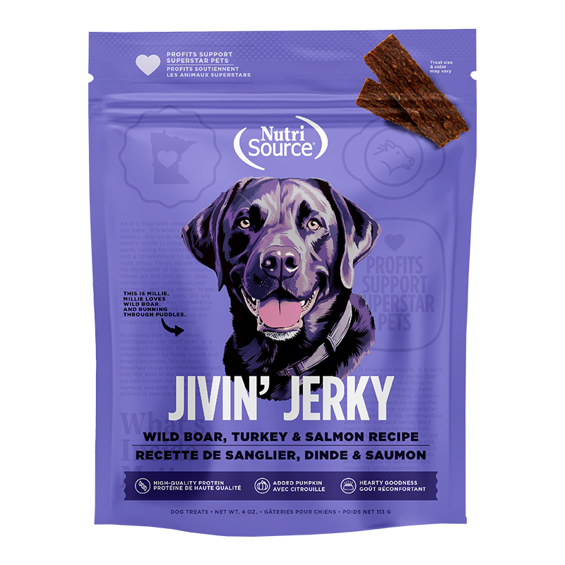 Nutrisource Dog Jerky Treat Woodlands Select 4oz.