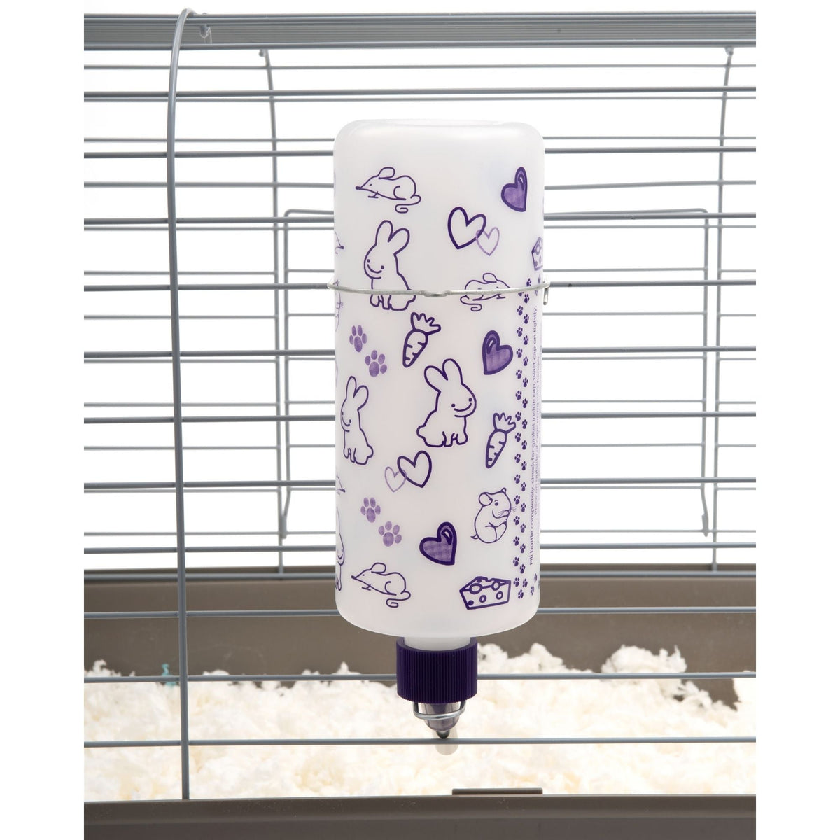 Lixit Opaque Water Bottle for Small Animals White, Green 1ea/32oz.