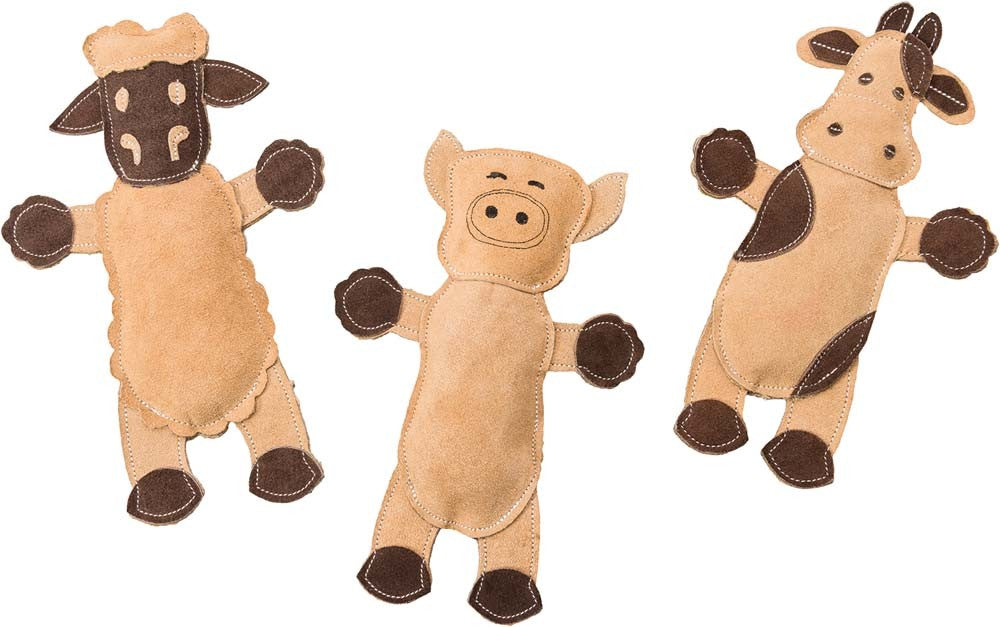 Spot Dura-Fused Leather Barnyard Assorted 11in