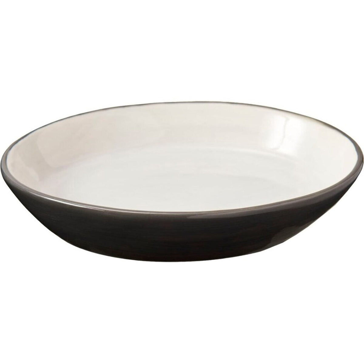 Spot 2 Tone Gray Oval Cat Dish 6in