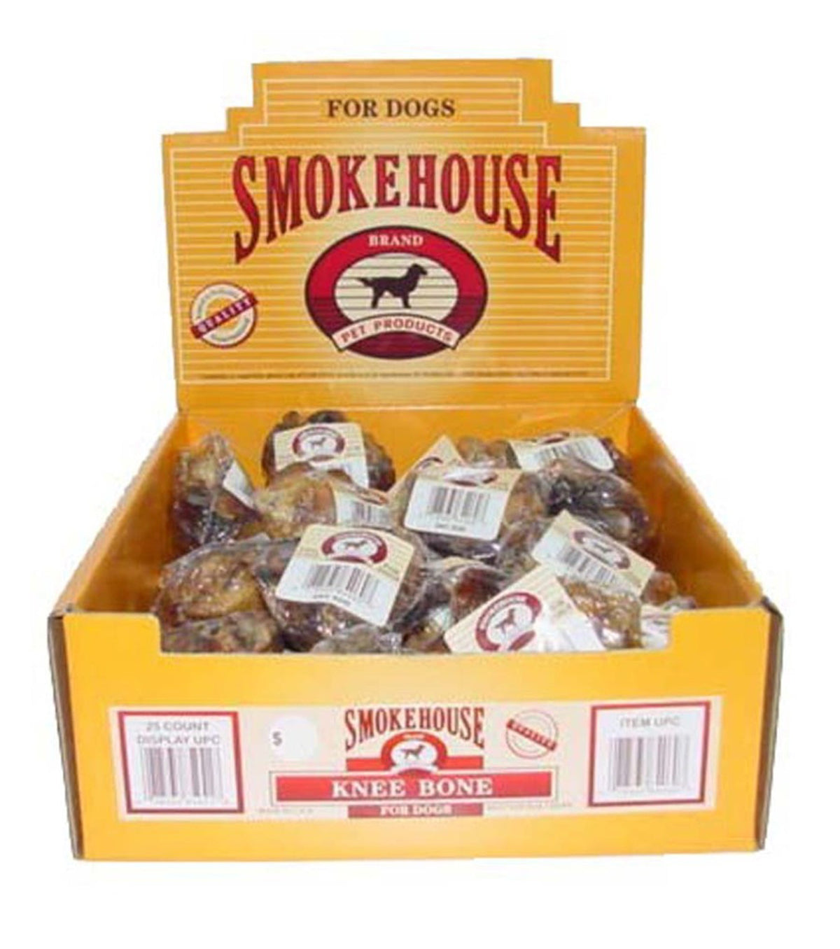 Smokehouse USA Made Knee Bones Shelf Display Box 25ct