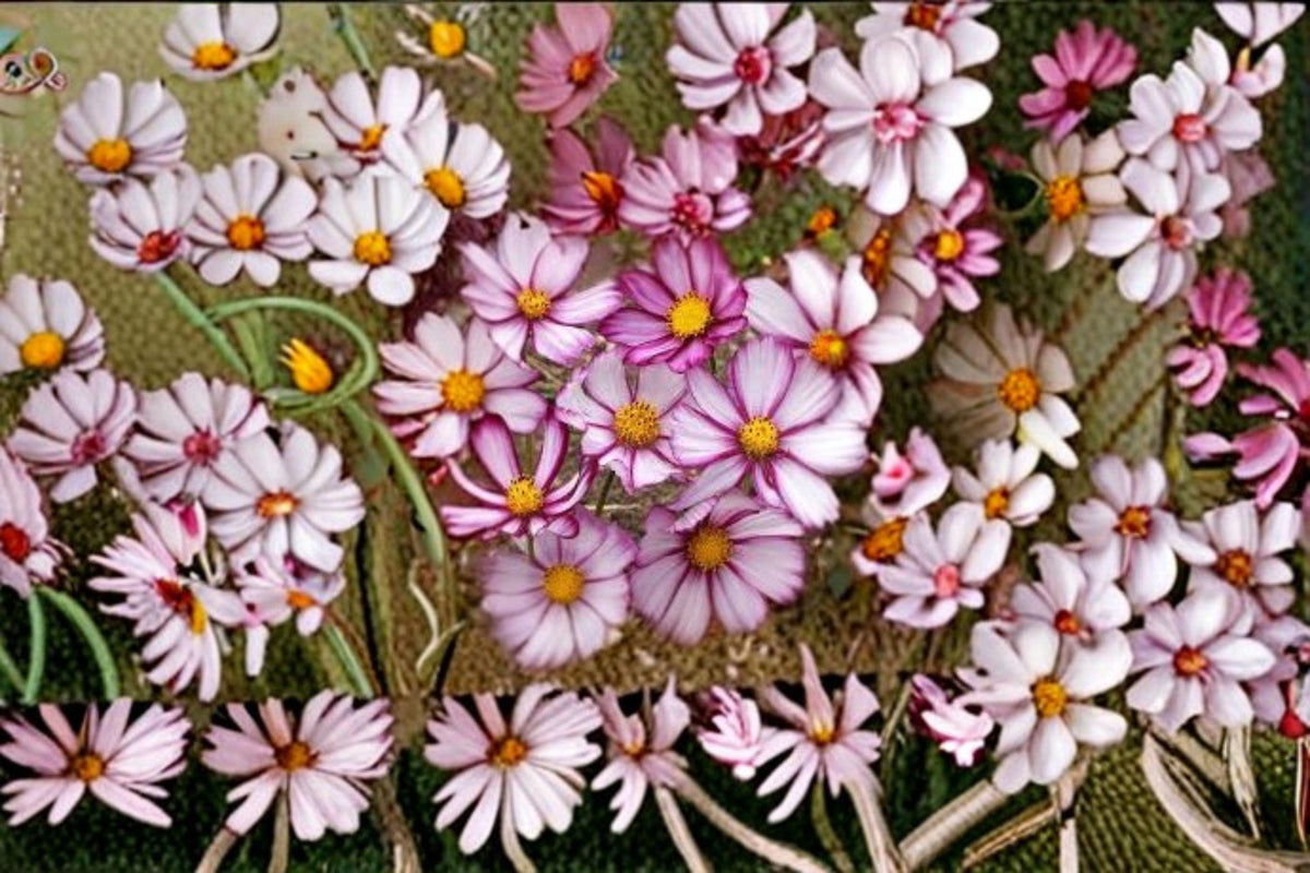 Cosmos Picotee Seeds, Pink & White Flowers, Pollinator Friendly, Cosmos bipinnatus, 100 Seeds