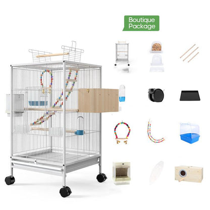 The Majestic Aviary: A Stylish Metal Bird Cage For Xuanfeng Parrots