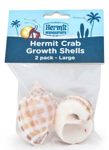 Flukers Hermit Crab Growth Shells Assorted 2 Pack Large