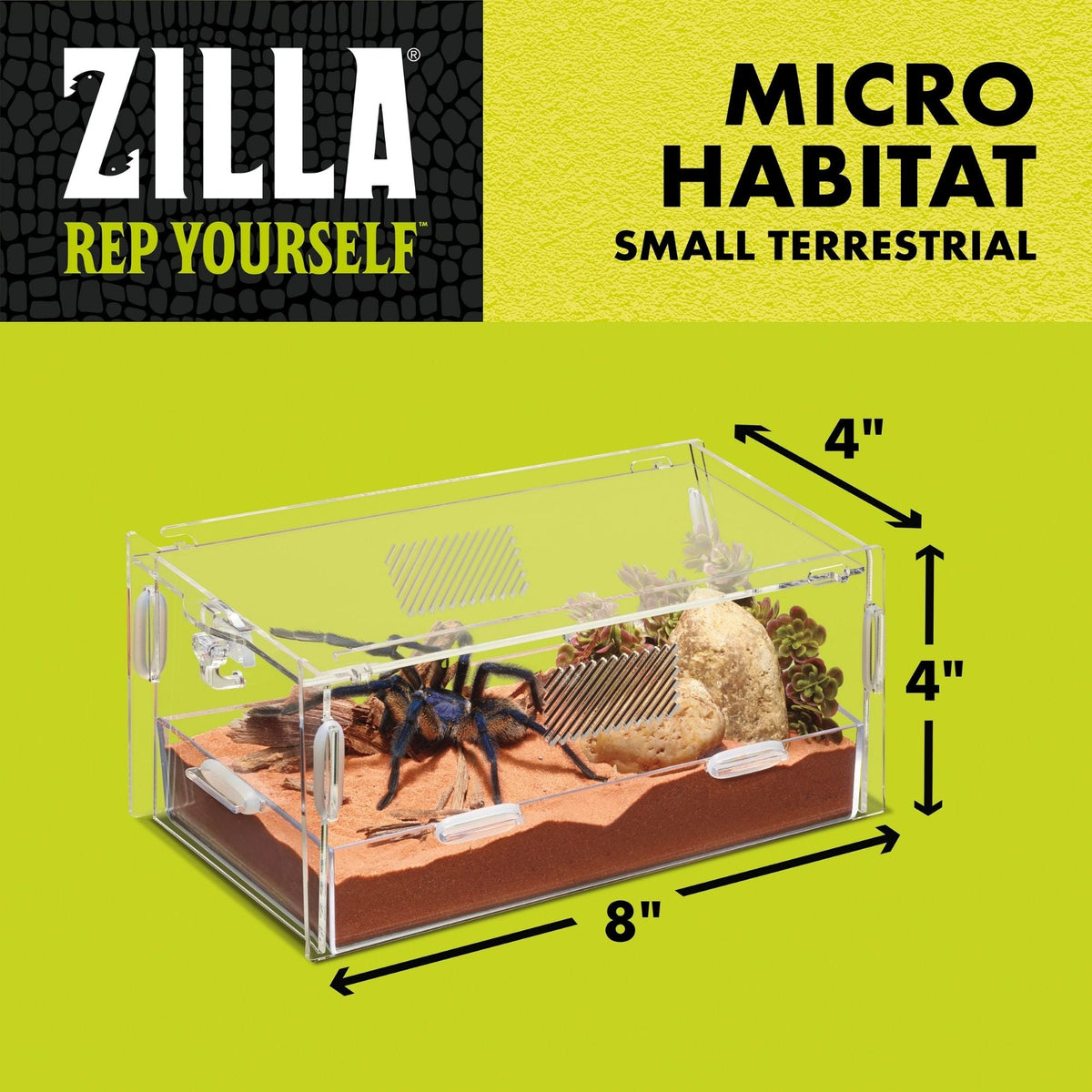 Zilla Micro Habitat, Terrestrial Terrestrial 1ea/Small