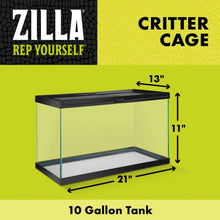 Zilla Critter Cage Reptile Terrarium 1ea/10 gal