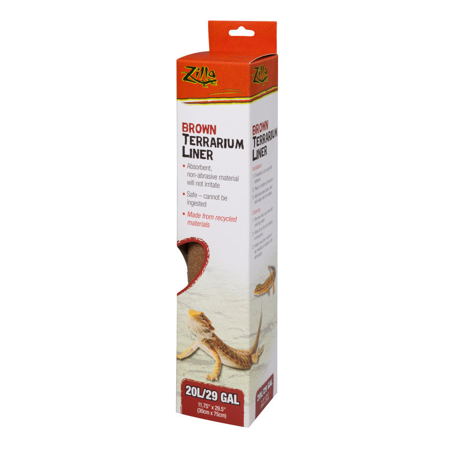 Zilla Brown Terrarium Liner 20L/29gal