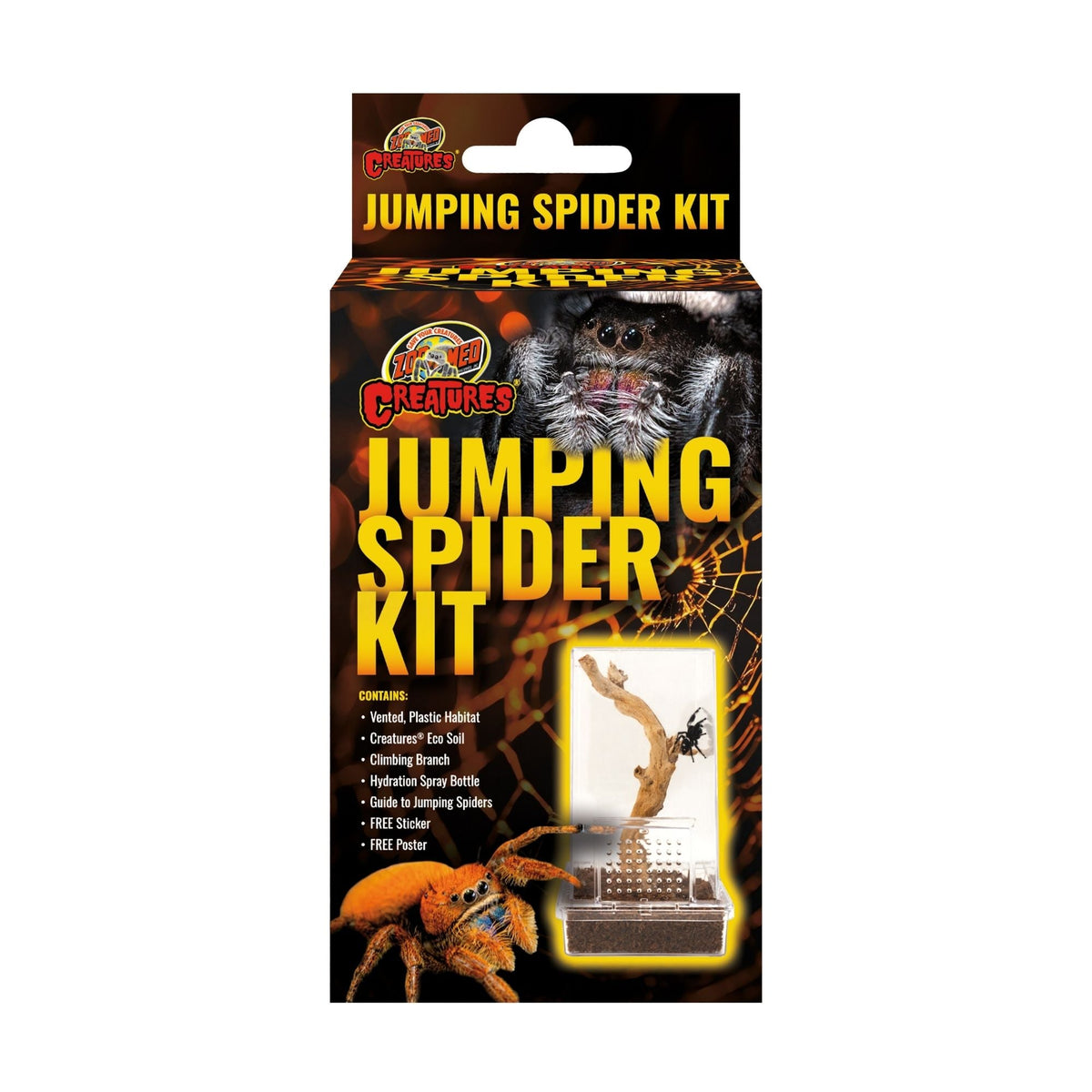 Zoo Med Creatures Jumping Spider Kit 1ea/3in. x 3in. x 6in.