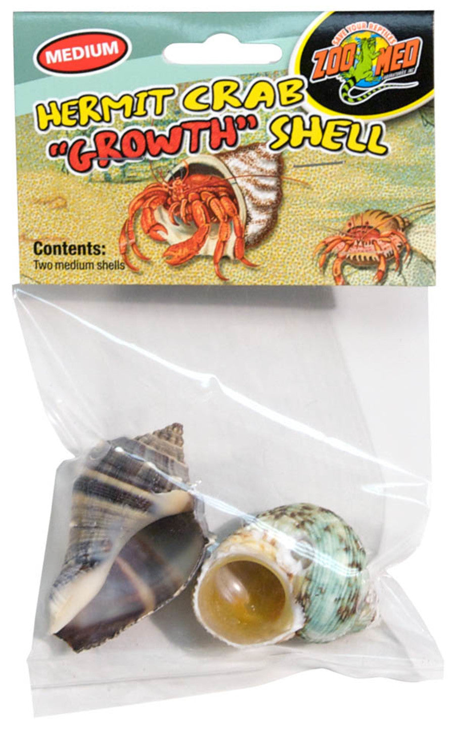 Zoo Med Hermit Crab Growth Shell Medium 2pk