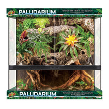 Zoo Med Double Door Paludarium with Built-in Nano Aquarium Black, Clear 1ea/36in. X 18in., 20 gal