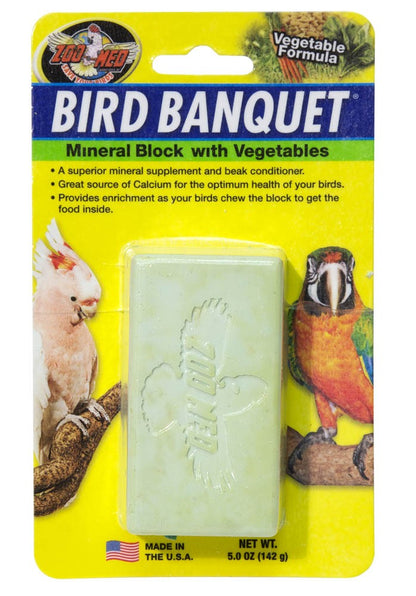 Zoo Med Bird Banquet Block Veggie Formula Large
